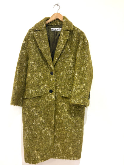 Zara Alpaca Green Coat