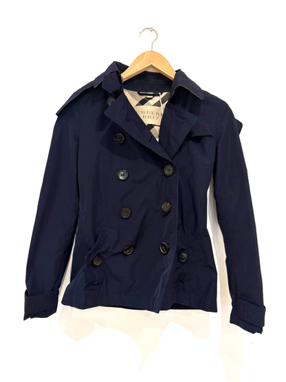 Burberry Brit Navy Waterproof Jacket UK 4
