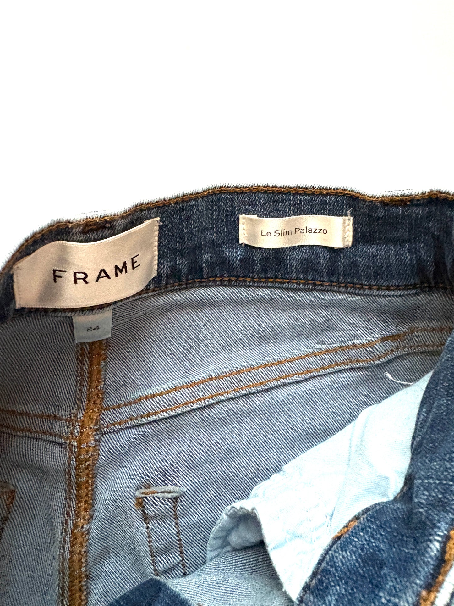 Frame Le Slim Palazzo Blue Jeans 24"