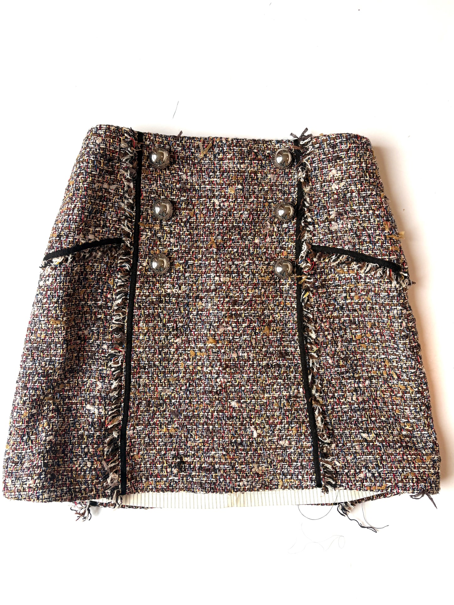 Veronica Beard Tweed Mini Skirt 