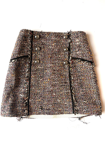 Veronica Beard Tweed Mini Skirt 