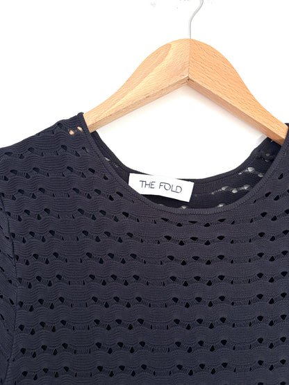 The Fold Navy Knit Dress UK 12