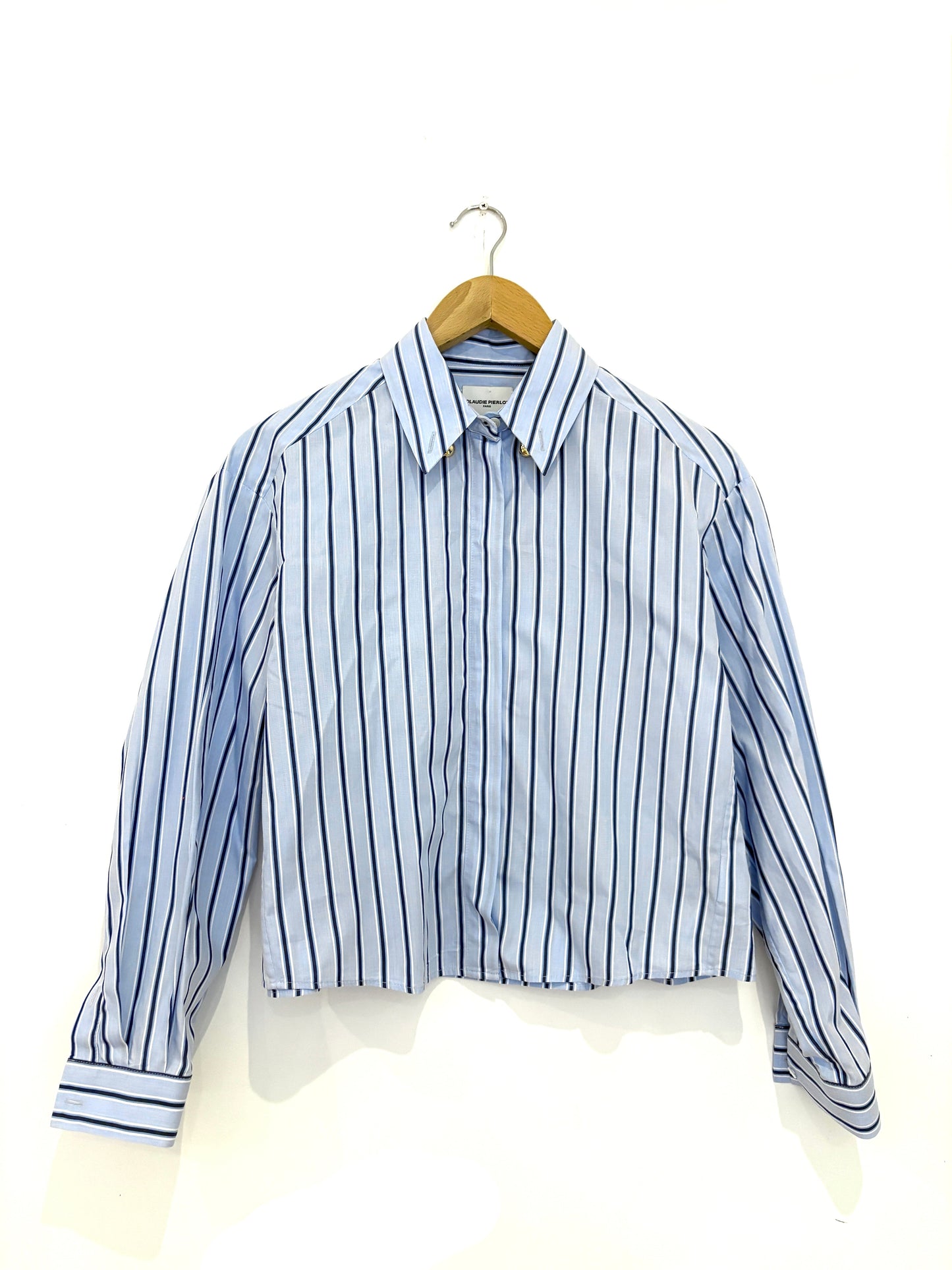 Claudie Pierlot Cotton Oversized Stripe Shirt