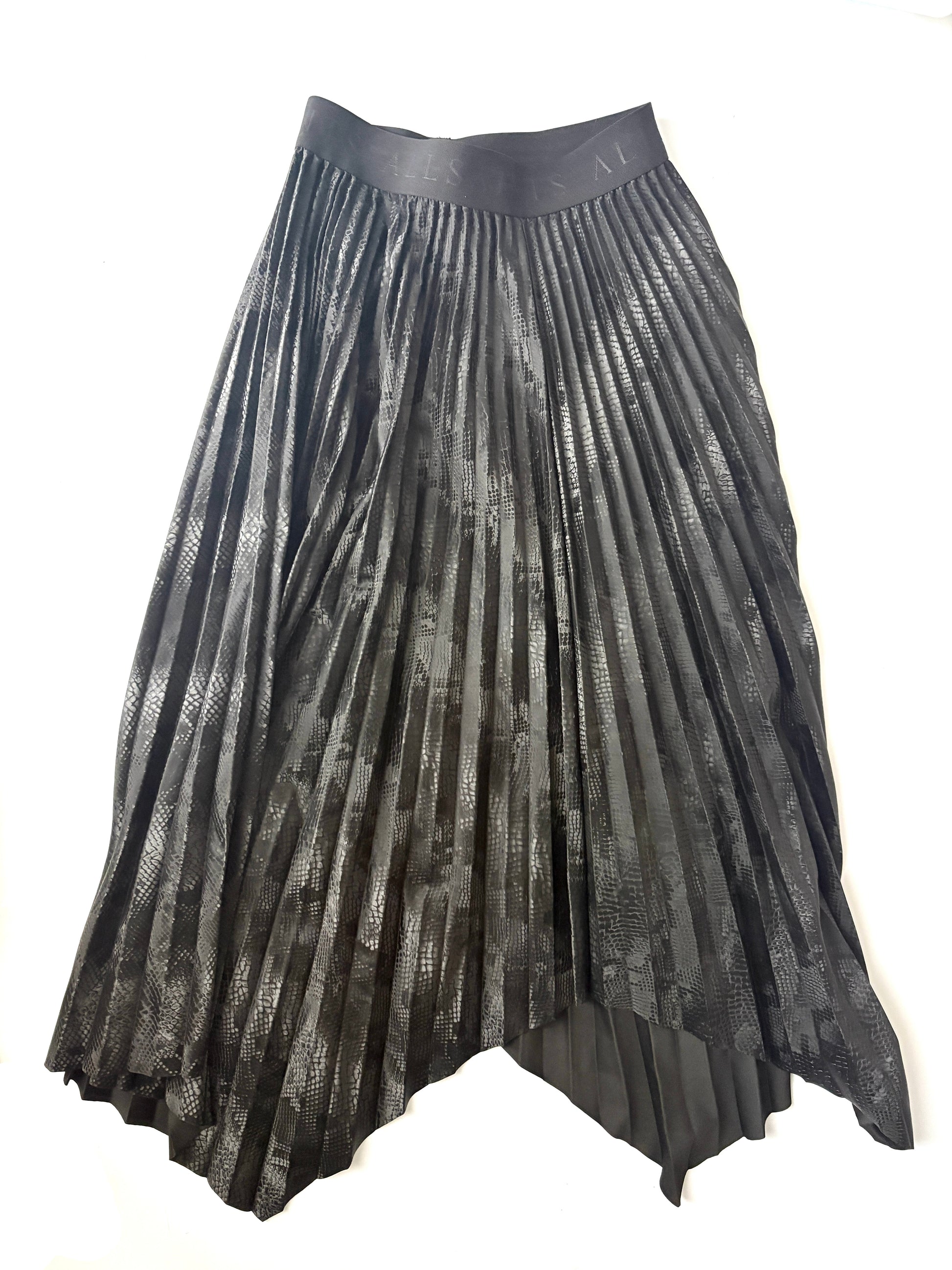 All Saints phia snake maxi skirt