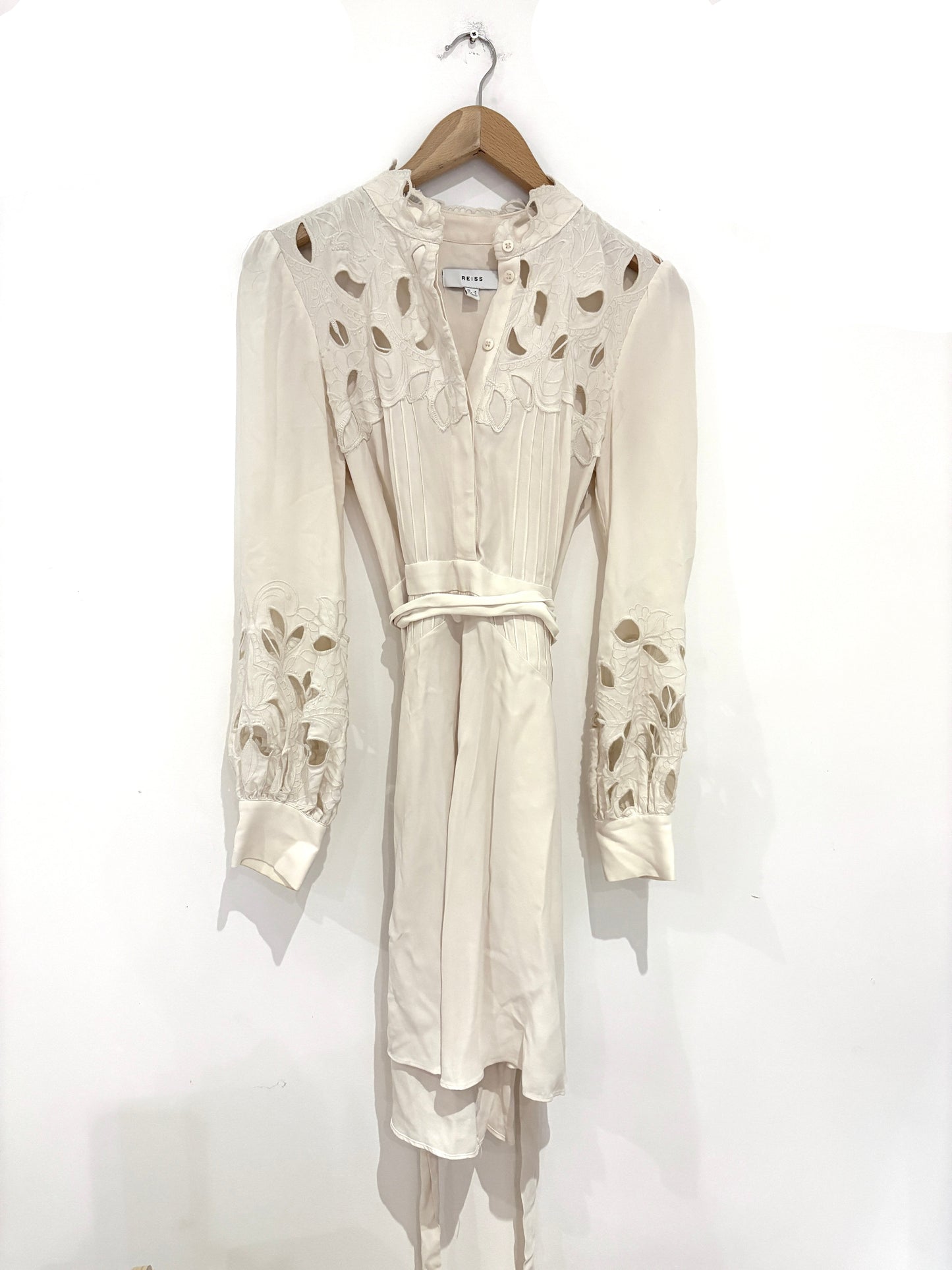 Reiss Clara Lace Cut Mini Dress