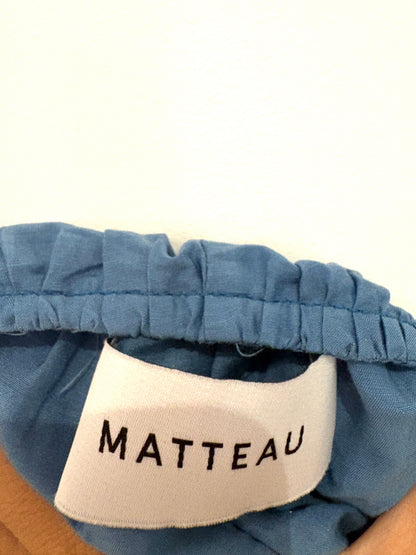 Matteau Blue Cotton and Silk Dress UK 10