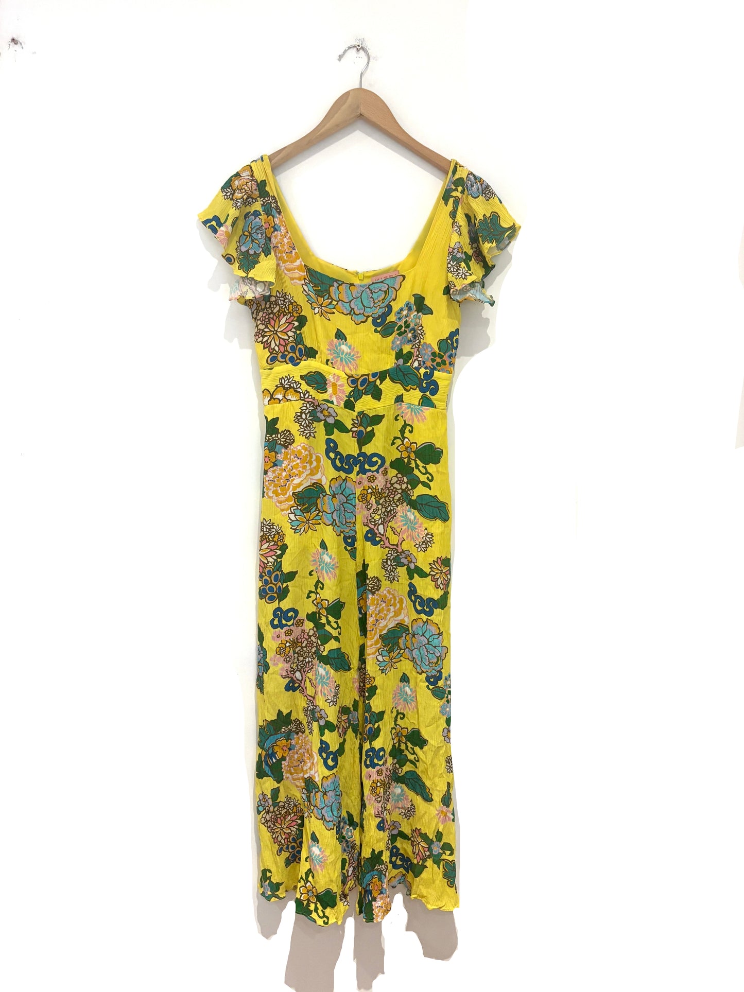 Kitri Floral Yellow Print Petra Dress