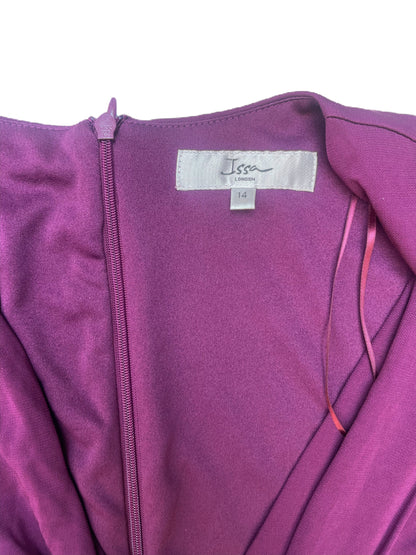 Issa London Purple Long Sleeved Dress UK 14 image 2