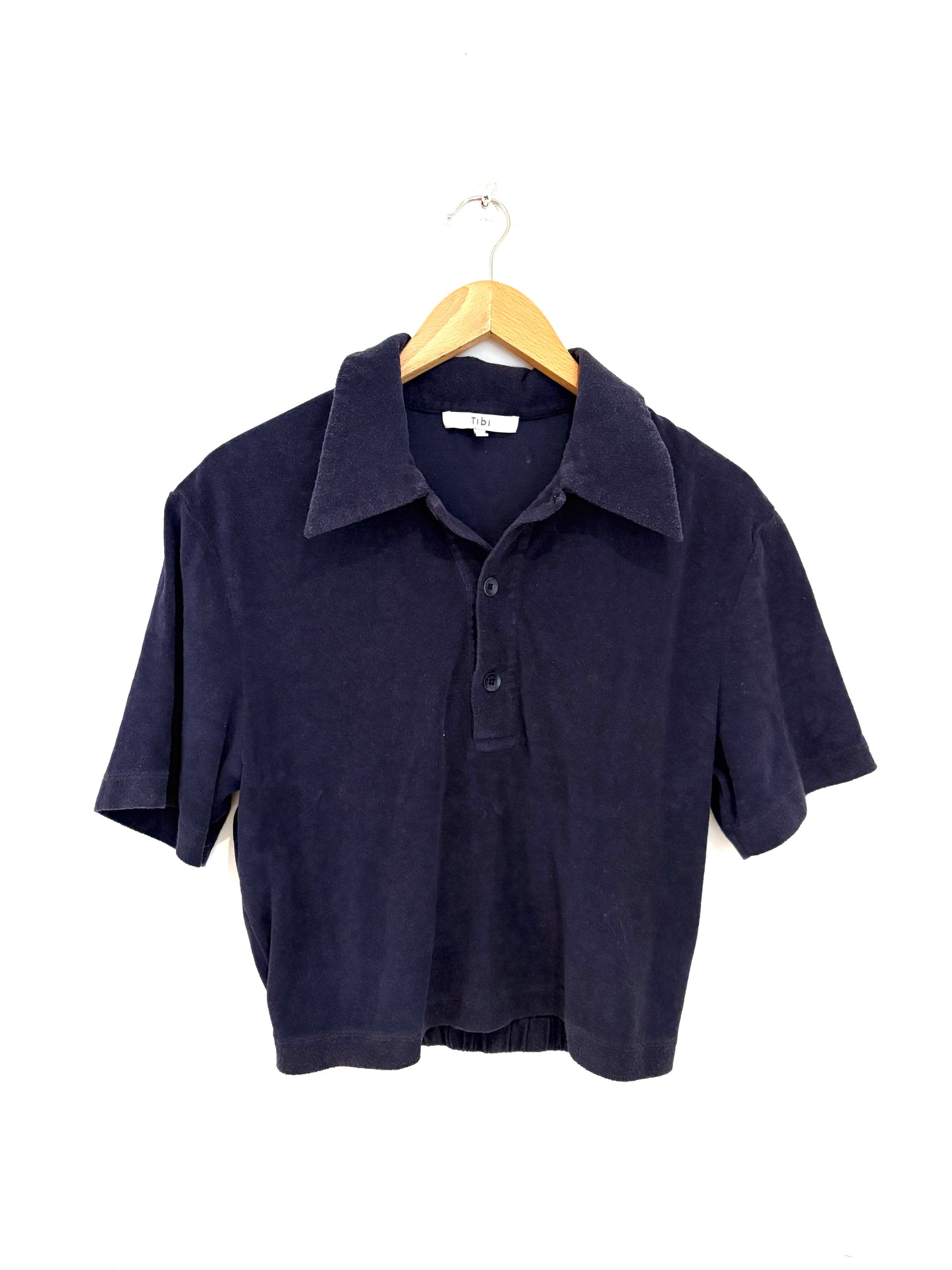 Tibi Blue Cotton Top XS