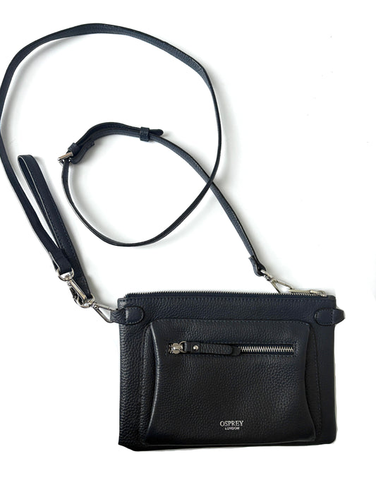 Osprey London Ruby Leather Crossbody Clutch bag