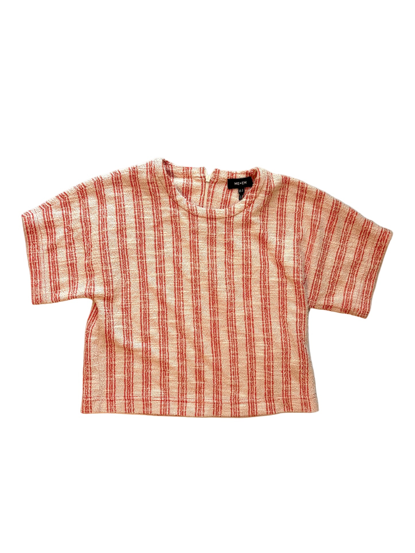 ME + EM stretch-cotton top