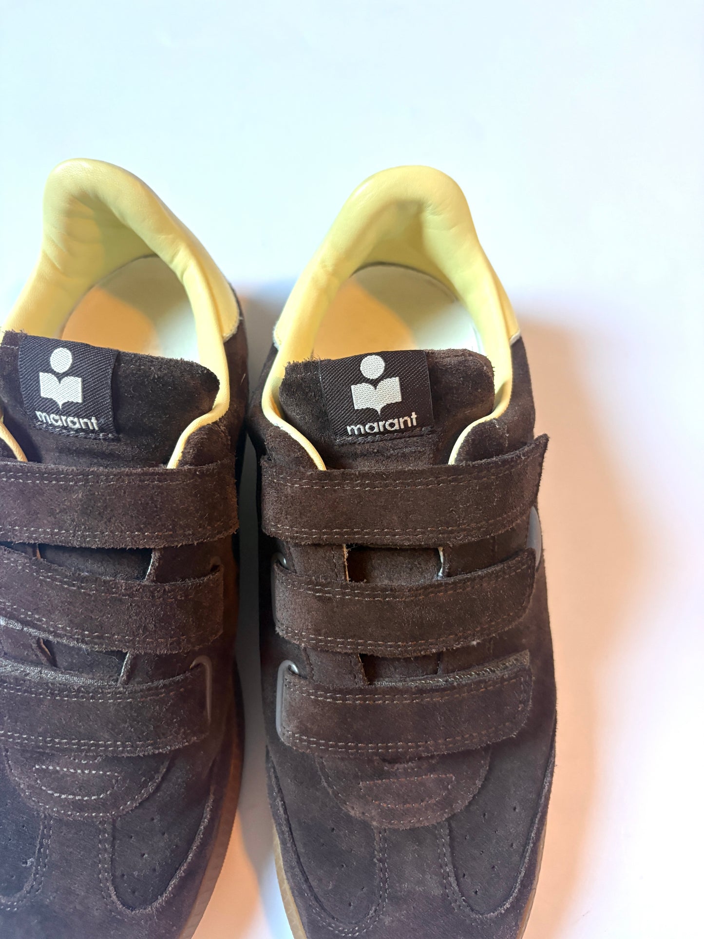 Isabel Marant Beth Brown Suede Trainers UK 7