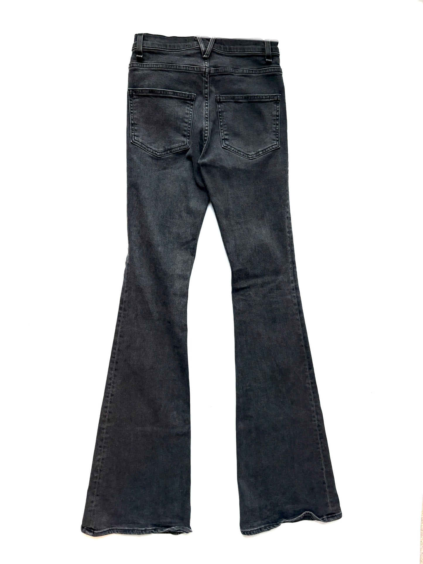 Veronica Beard Charcoal High Waisted Flare Jeans 25”