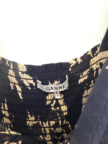 Ganni Print Maxi Dress UK 6