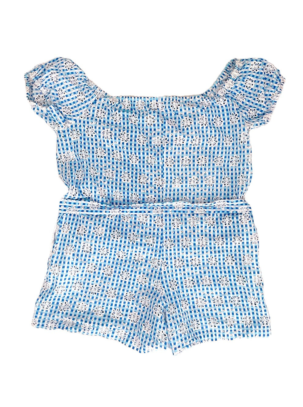 Miguelina Blue Cotton Playsuit M image 4