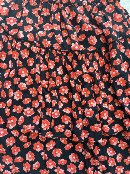 Ganni Floral Tiered Skirt UK 8