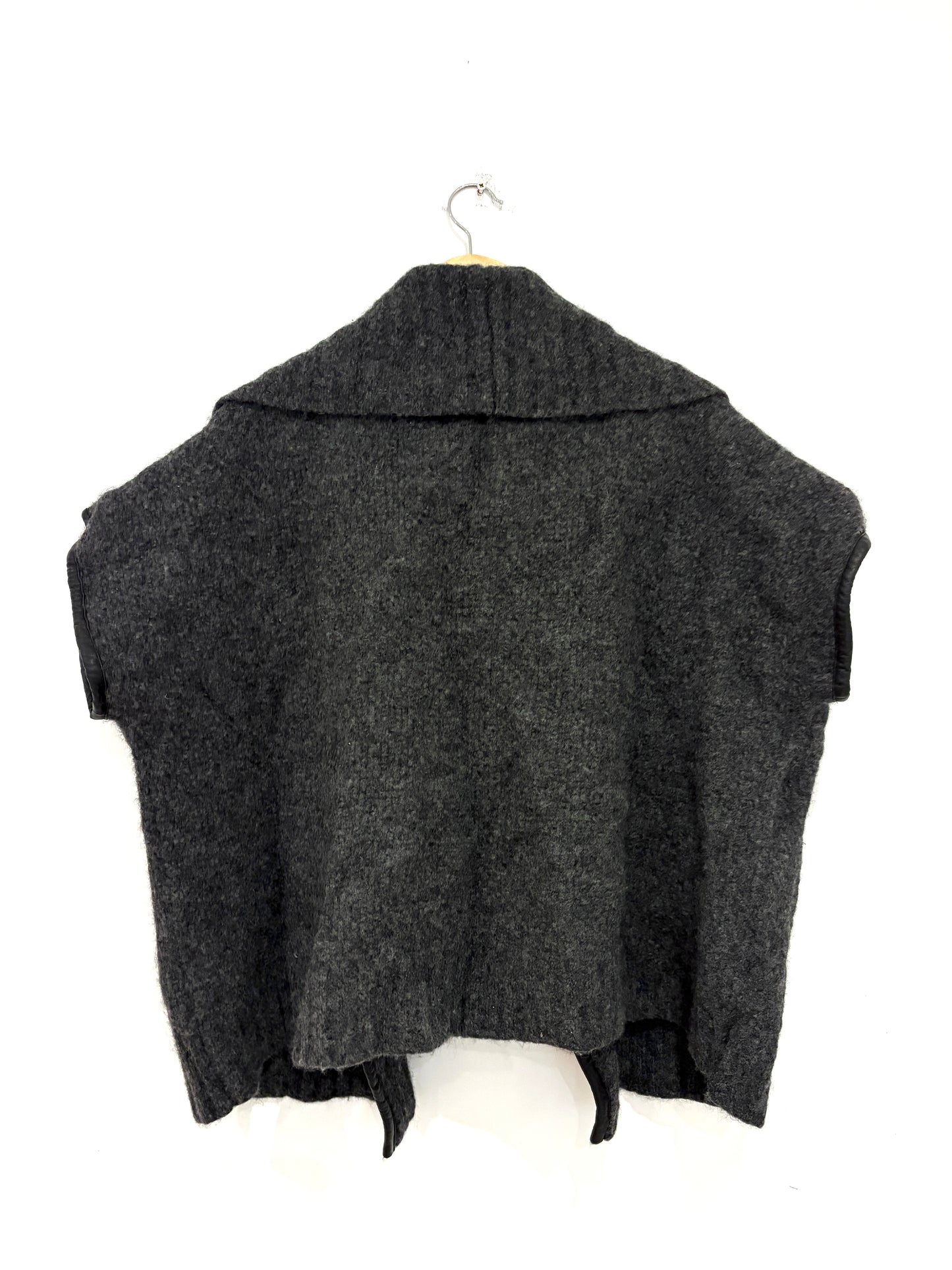 Unbranded Dark Grey Wool Cardigan M