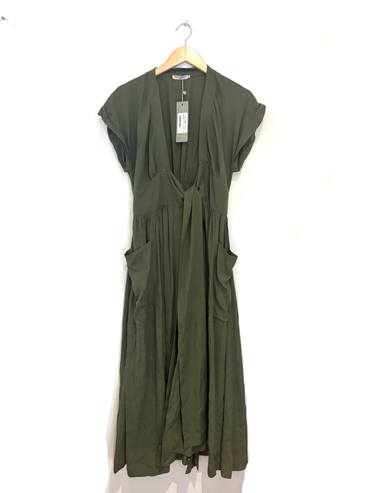 Three Graces Clarissa Khaki Dress
