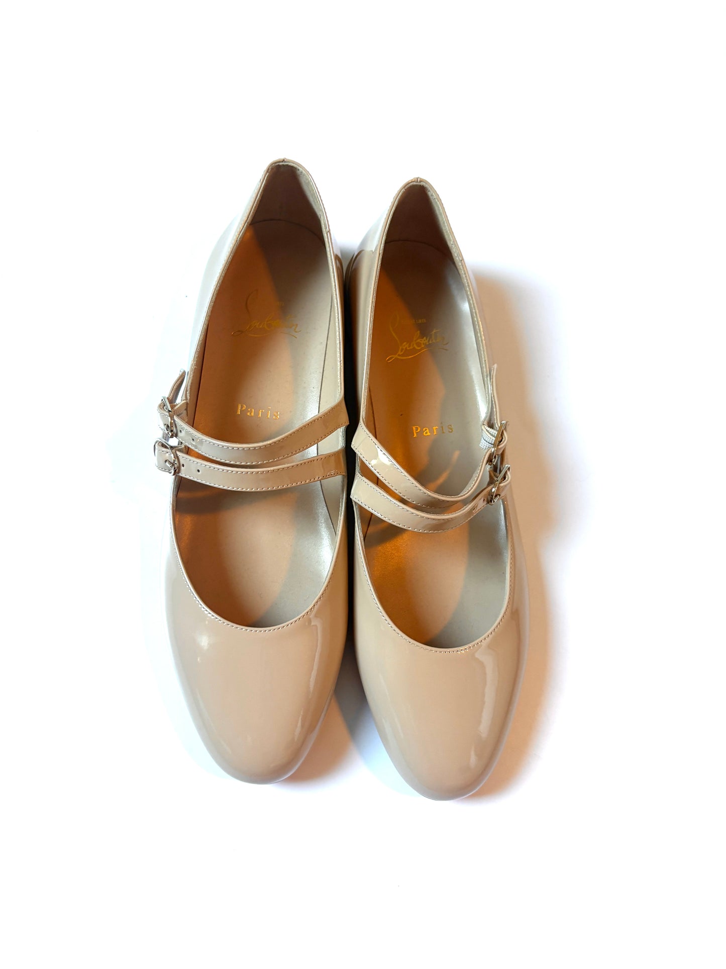 Christian Louboutin Sweet Jane Patent-Leather Flats UK 6.5