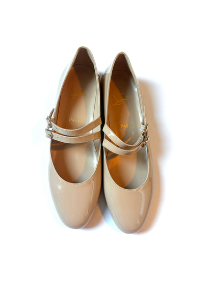 Christian Louboutin Sweet Jane Patent-Leather Flats UK 6.5