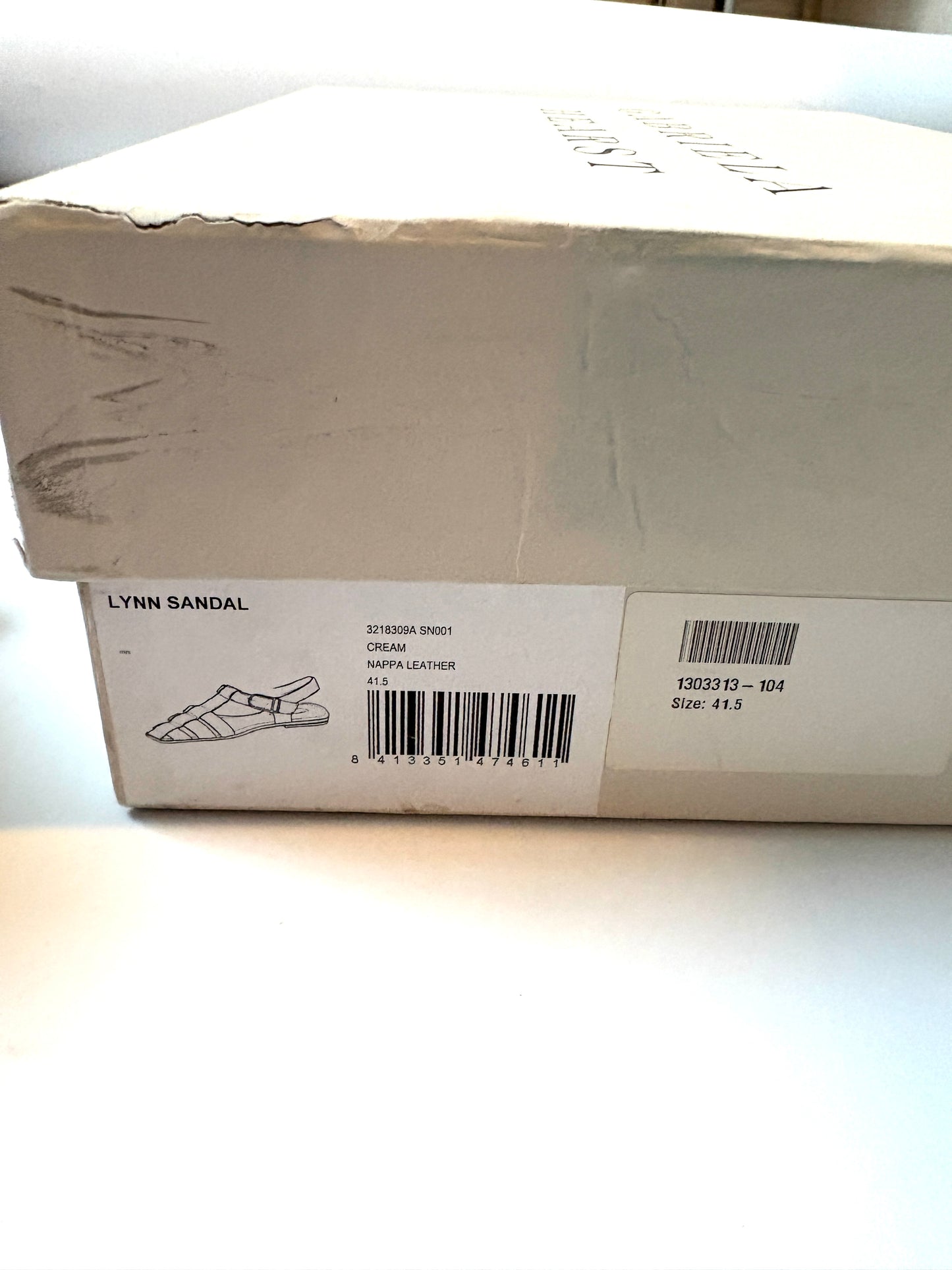 Gabriela Hearst Cream Fisherman Nappa Leather Sandals UK 8.5