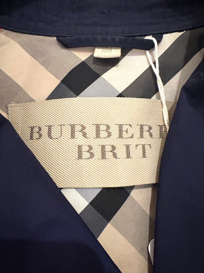 Burberry Brit Navy Waterproof Jacket UK 4