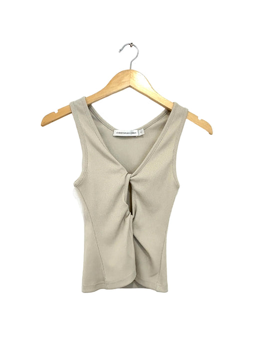 Christopher Esber Ribbed Cut-out Twist Front Tank