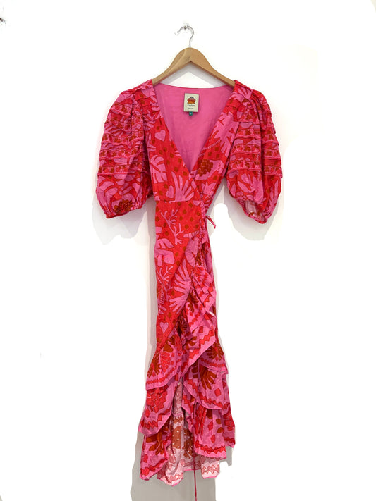 Farm Rio Jungle Scarf Printed Dress