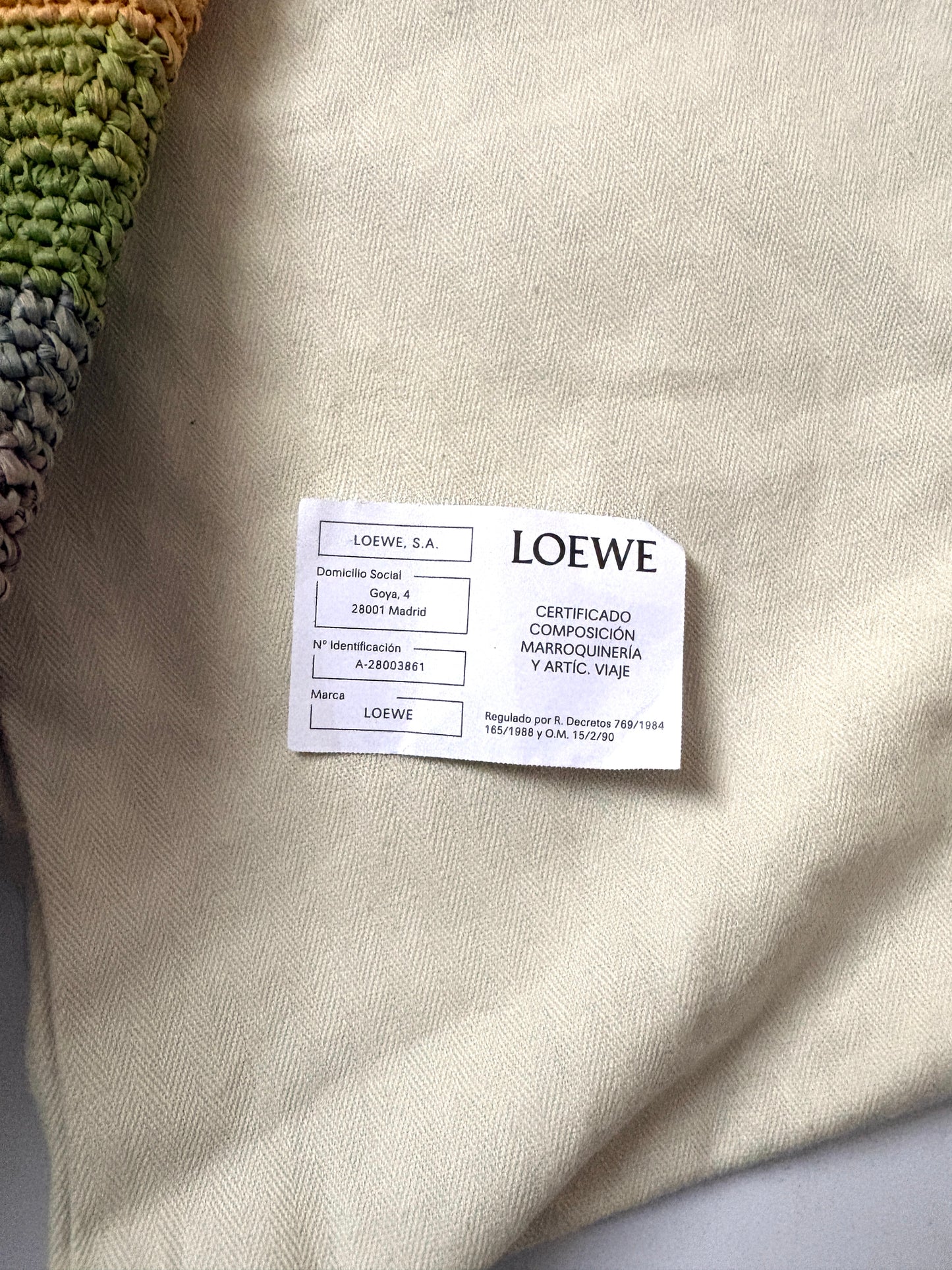 Loewe x Paula's Ibiza Rainbow Beach Bag