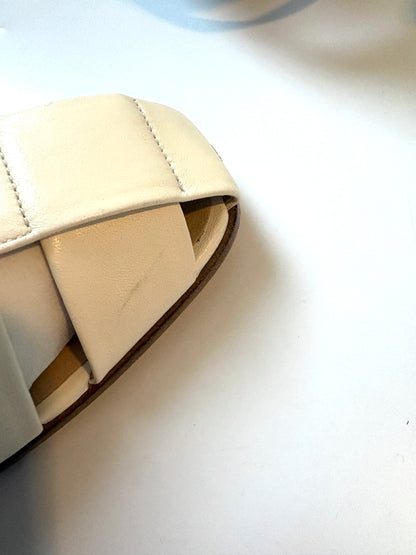 Gabriela Hearst Cream Fisherman Nappa Leather Sandals UK 8.5