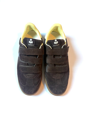 Isabel Marant Beth Brown Suede Trainers UK 7