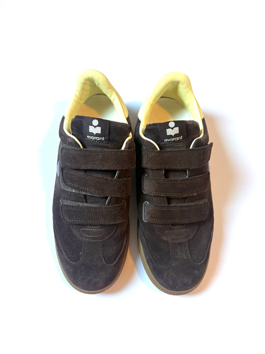 Isabel marant brown beth suede trainers 