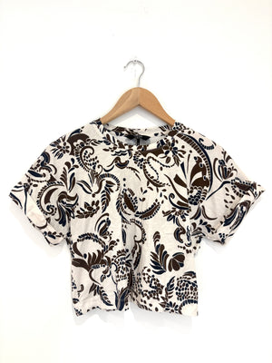 Me+Em Cotton Paisley T-Shirt UK 6