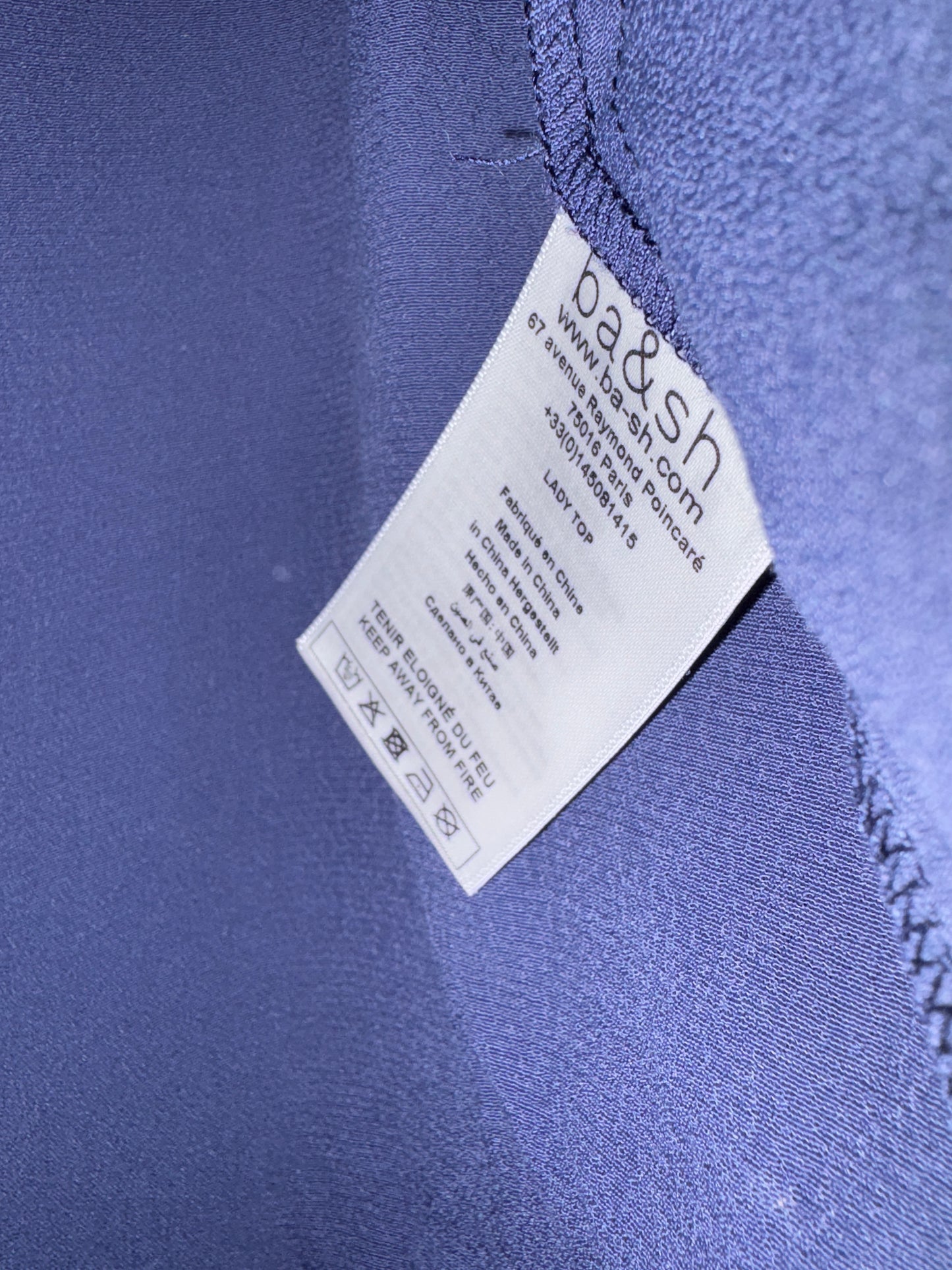 Ba&sh Unity Blue Blouse S