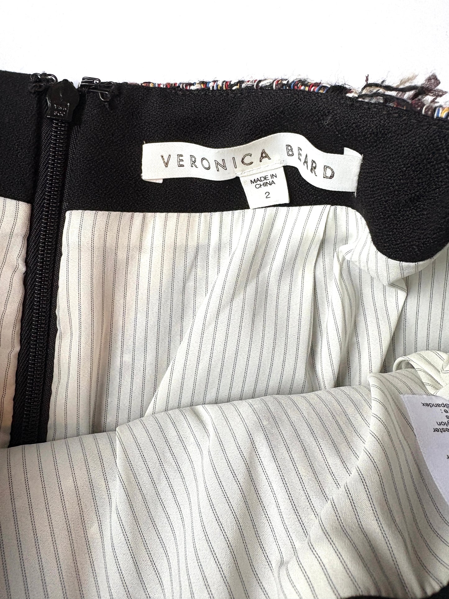 Veronica Beard Tweed Mini Skirt UK 6