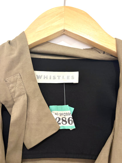 Whistles Silk Khaki Jacket UK 8
