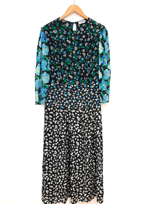 Rixo Jazz Print Midi Dress
