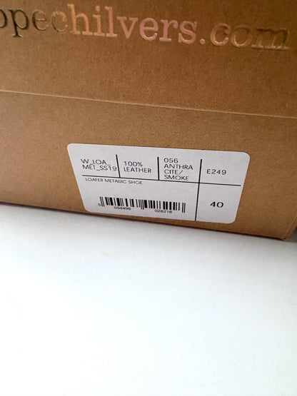 Penelope Chilvers High Sevillana Dali Grey Espadrilles UK 7