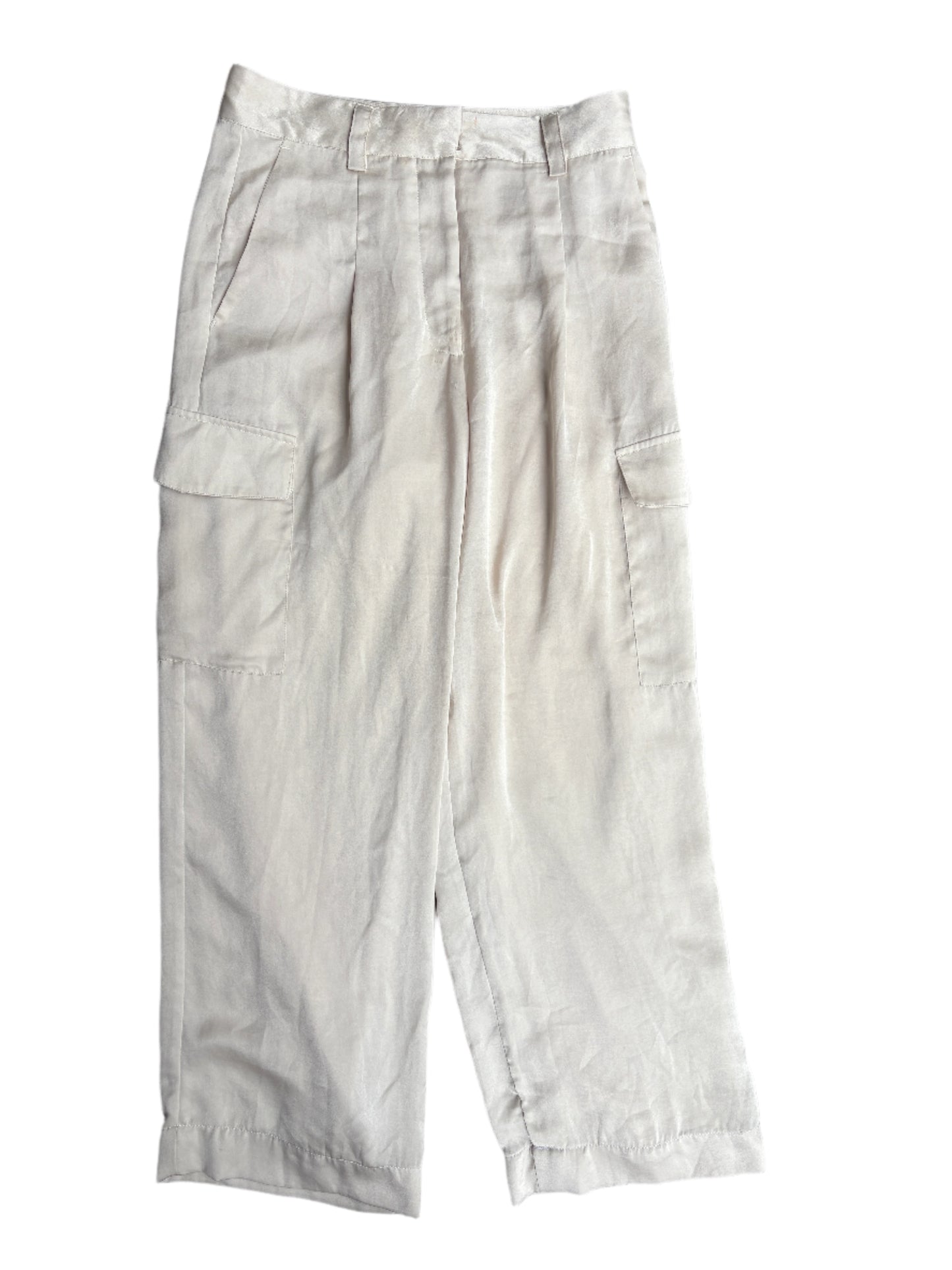 Ba&sh silk champagne Trousers