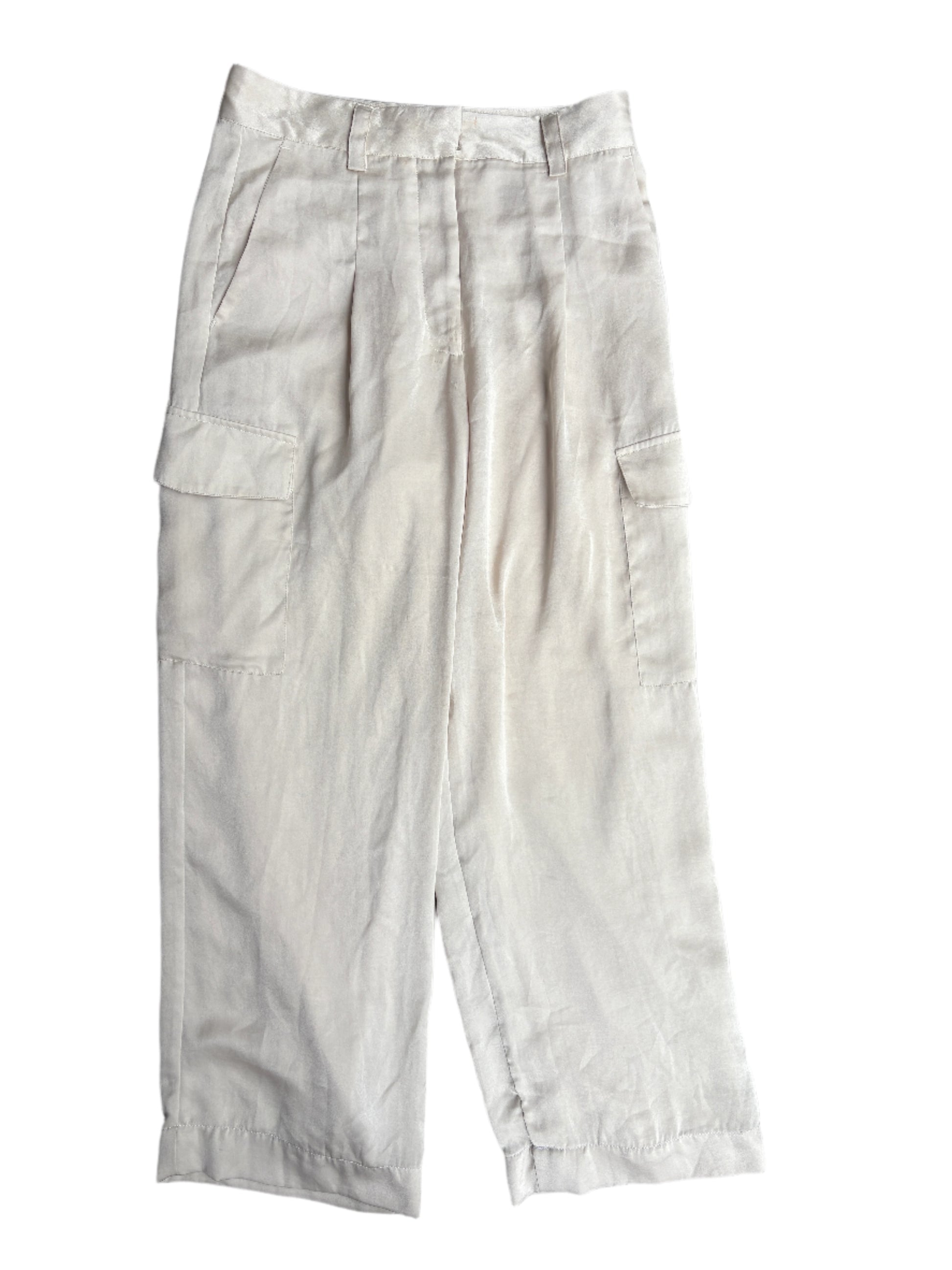 Ba&sh silk champagne Trousers