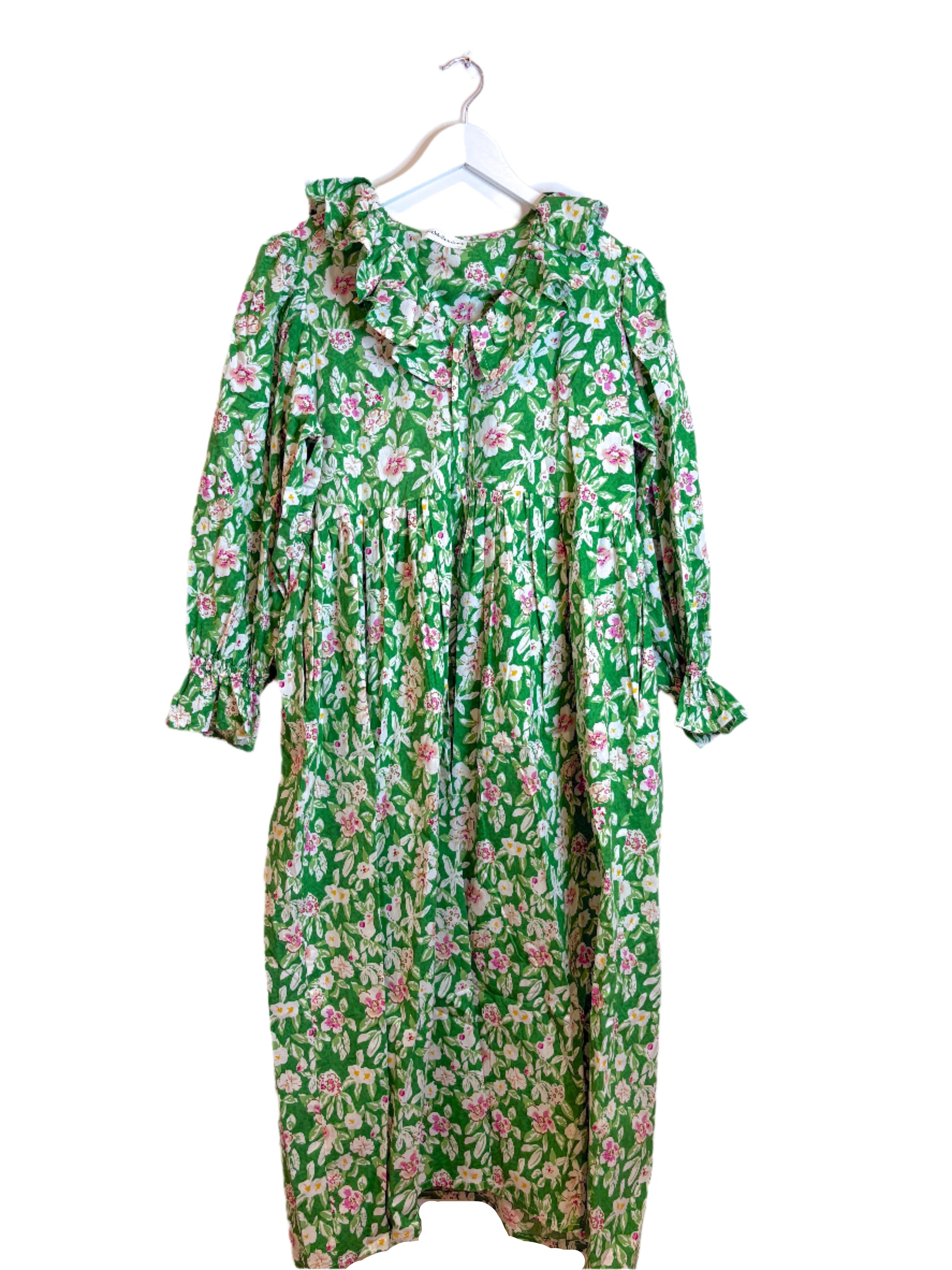 Back By Sundown Green Floral Dress
