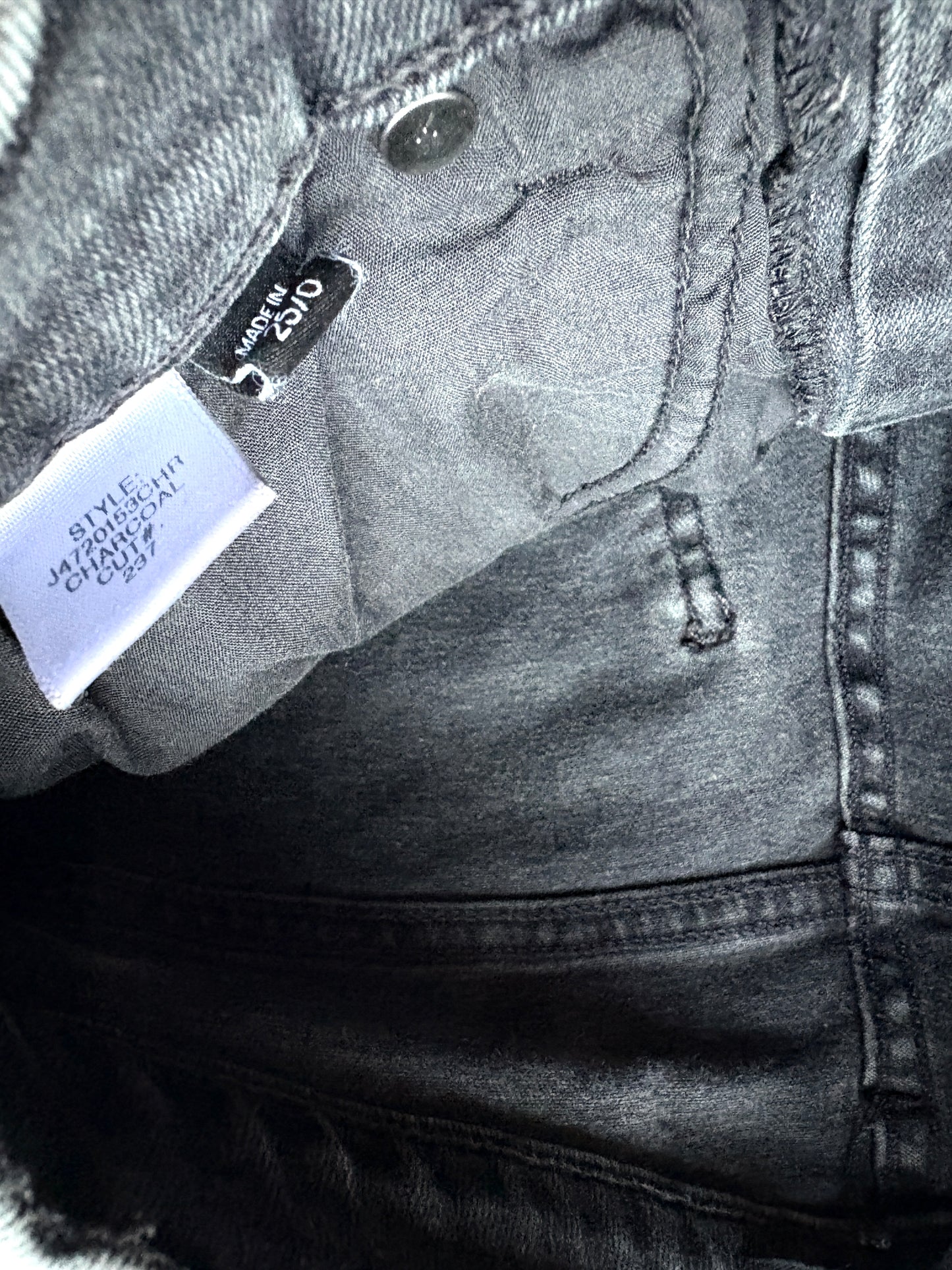 Veronica Beard Charcoal High Waisted Flare Jeans 25”