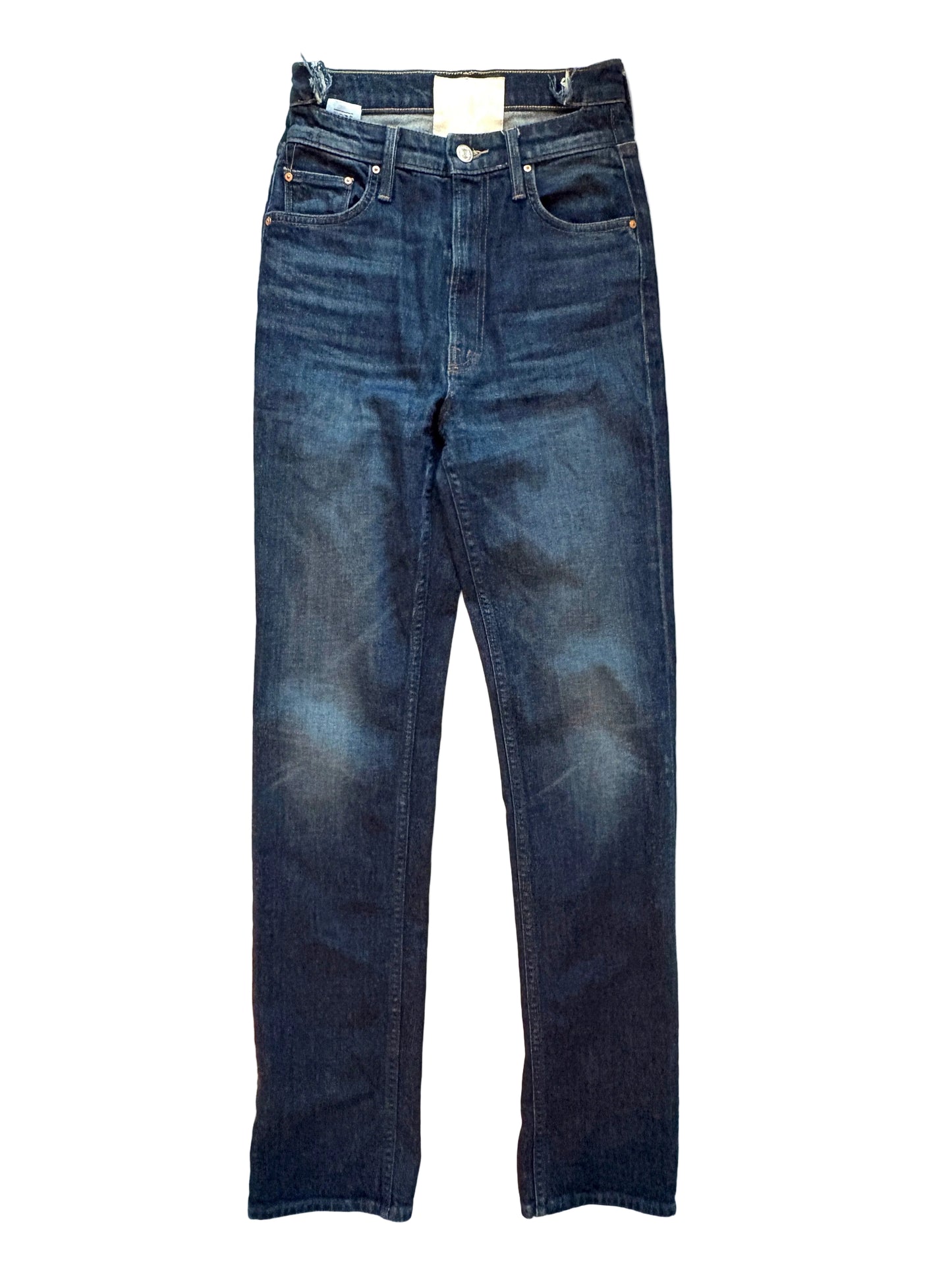 Mother High Waisted Rider Shift Sneak Jeans 25”