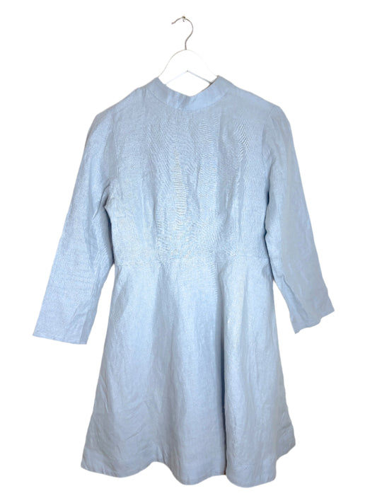 Casa Raki Blue Linen Dress