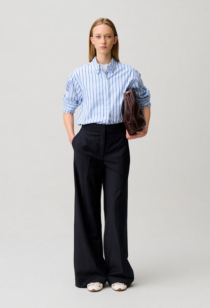 Claudie Pierlot Striped Cotton Shirt UK 6