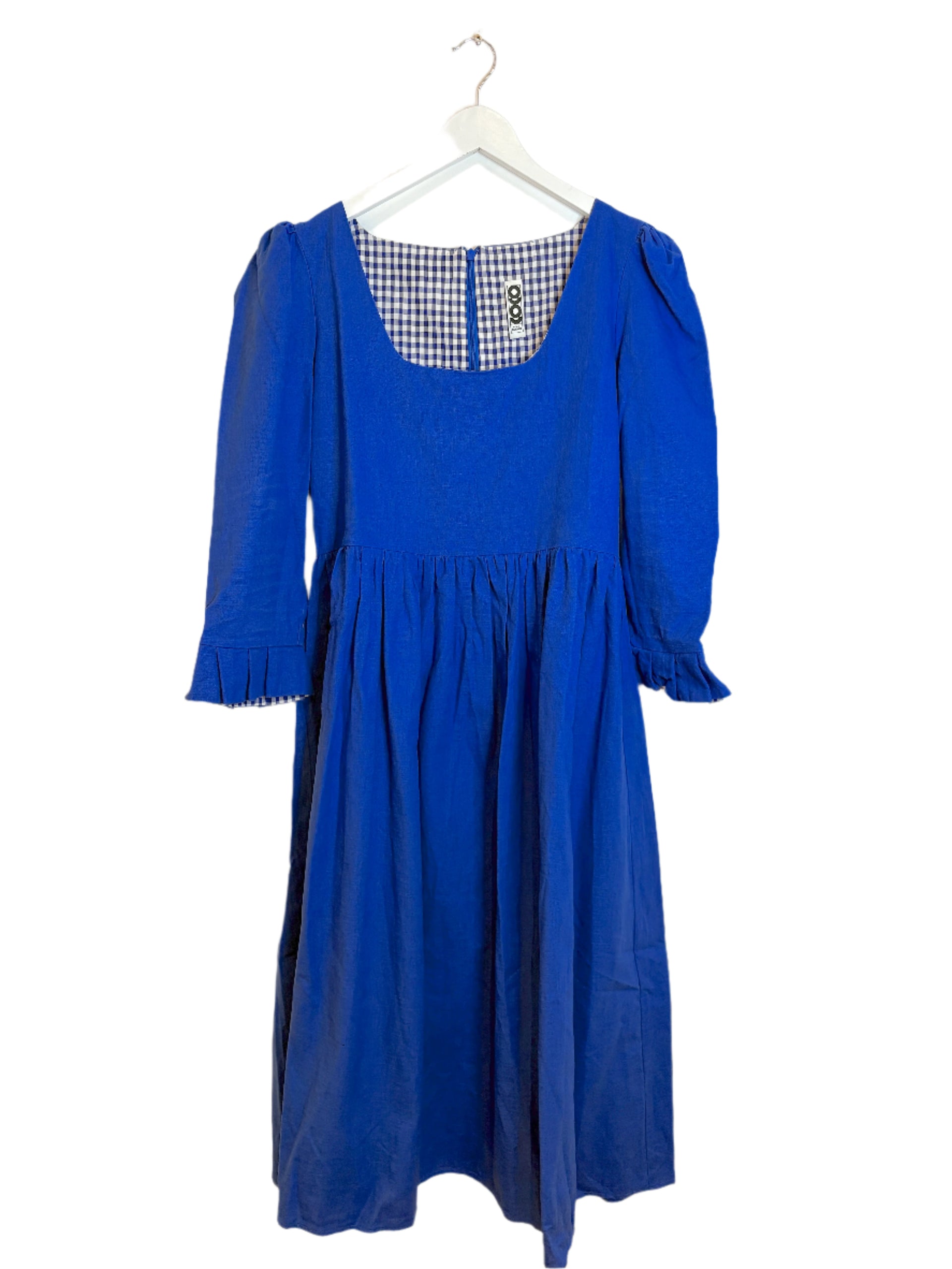 Coco Conran Blue Linen Dress L – My Circular Wardrobe