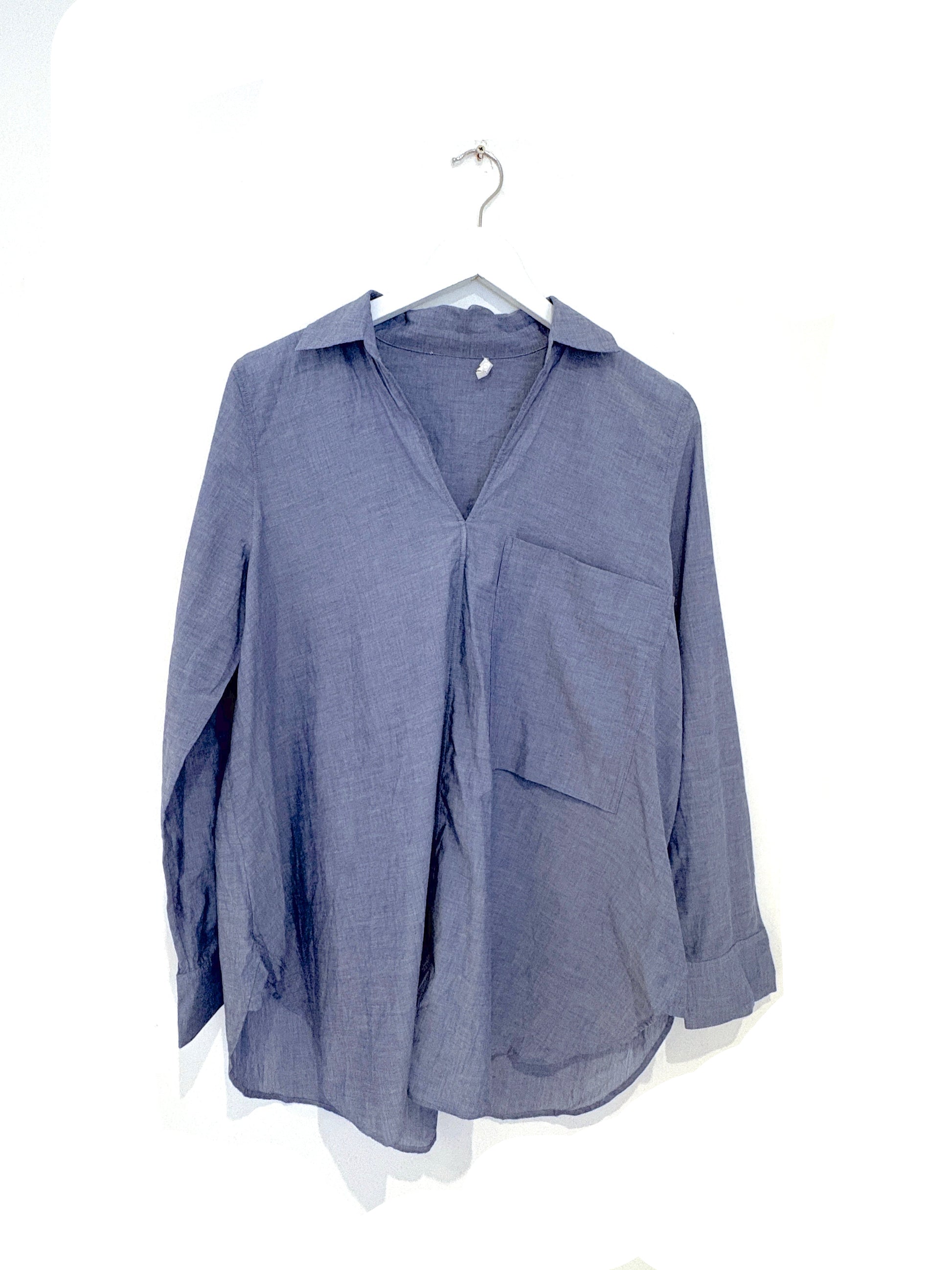 Cos Blue Cotton Shirt