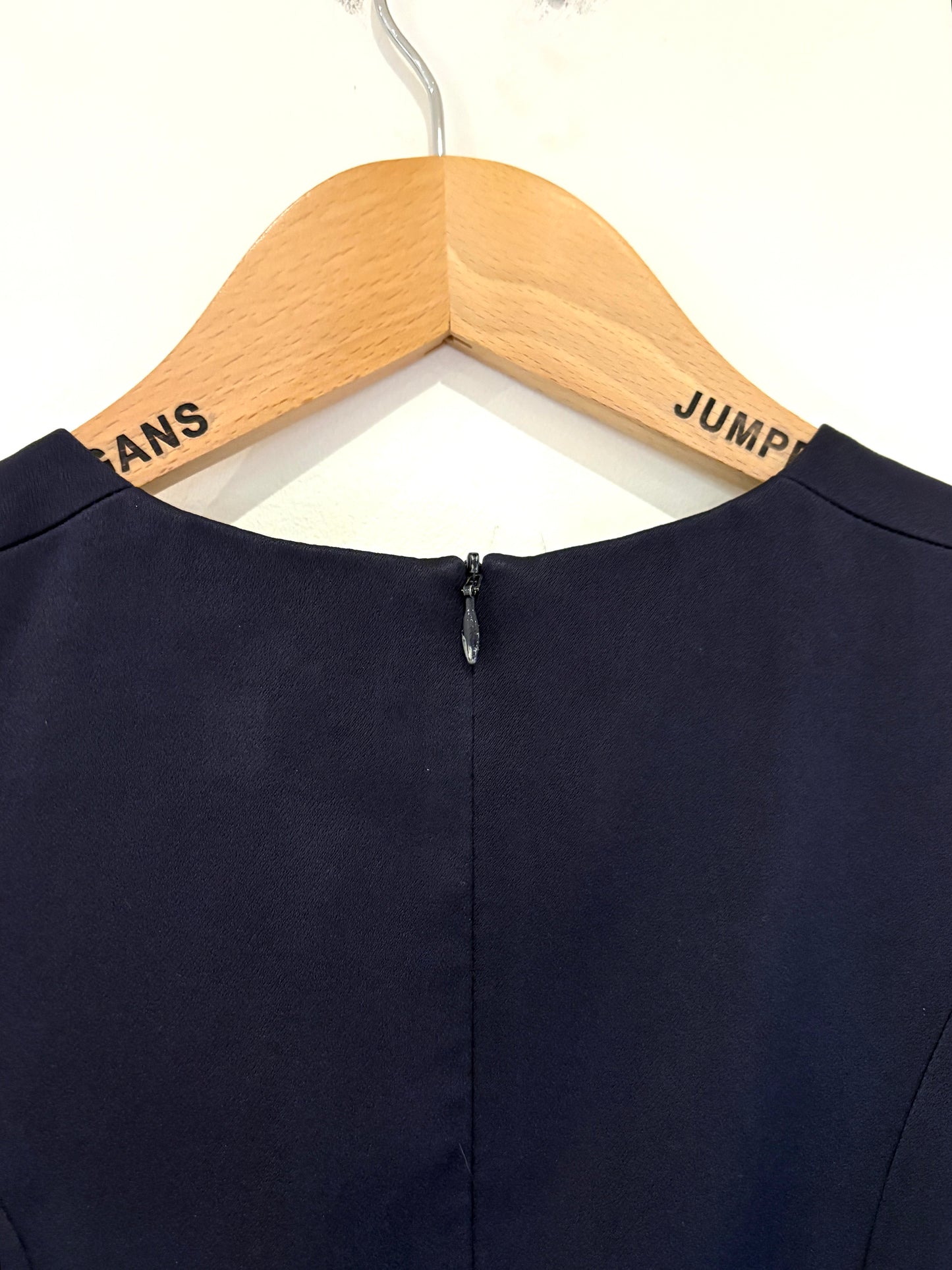 Galvan Navy Lace Up Crepe Top UK 8