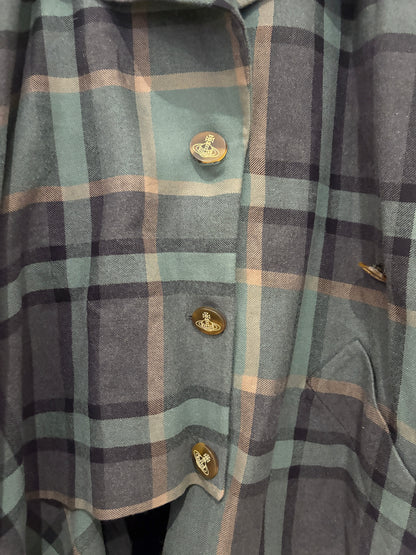 Vivienne Westwood Asymmetric Check Coat UK 12