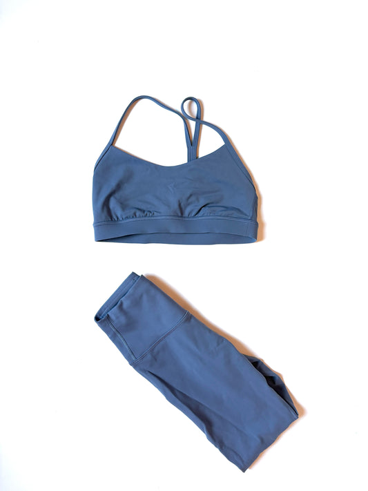 Lululemon blue workout set